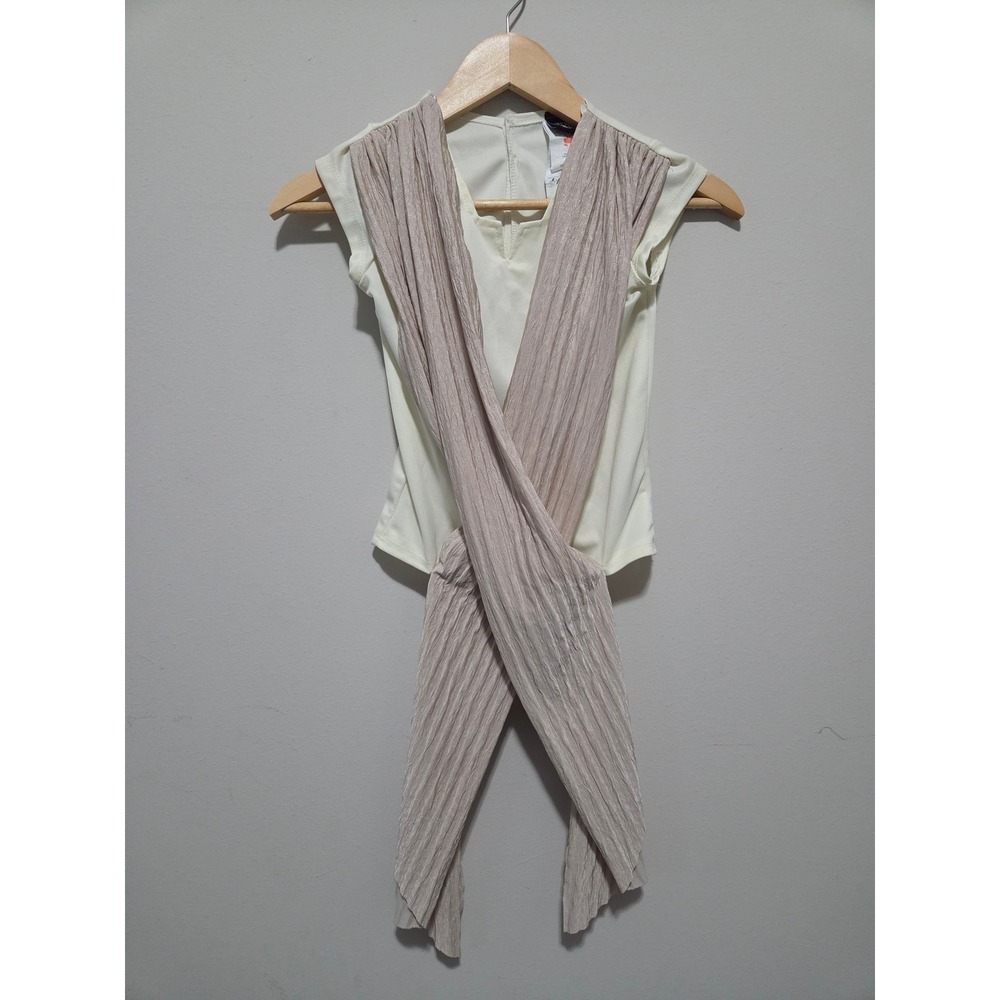 Star Wars Rey Costume Top Kids Medium Cream Tan Scavenger Jakku Cosplay Shirt